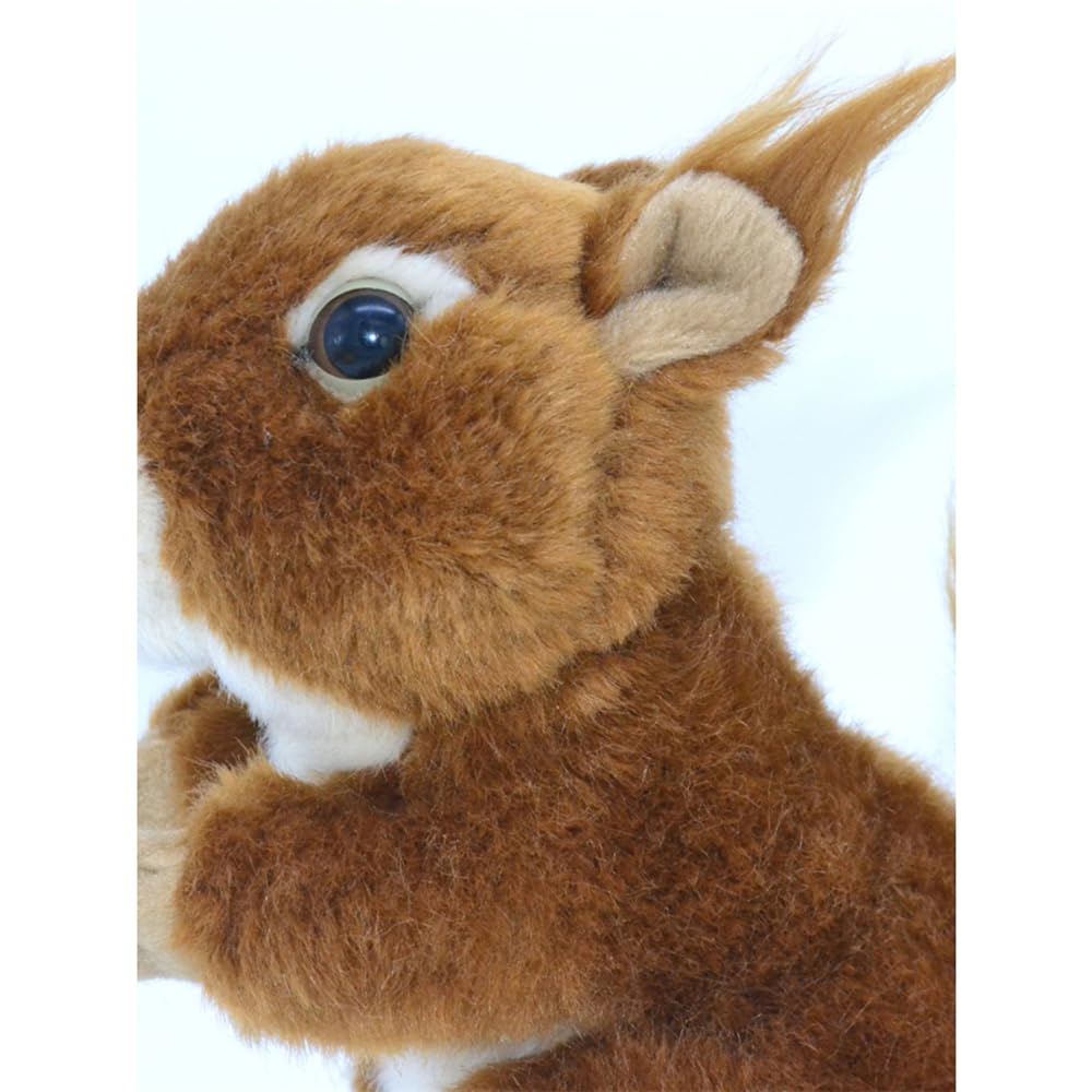 Jianeexsq Realistic Squirrel Stuffed Animal, Lifelike Squirrel Model Plush Toy, Unique Plush Gift Collection For Kids Birthday (Sitting)