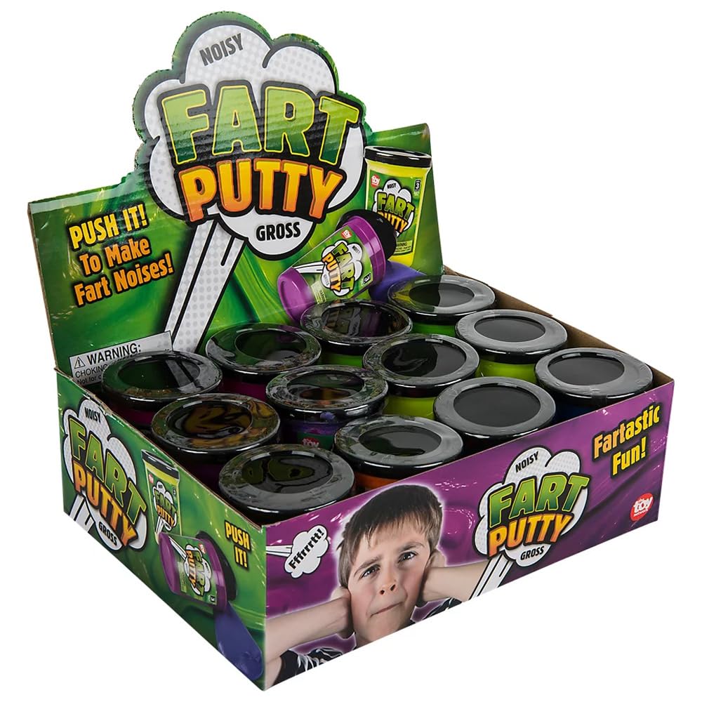 Rhode Island Novelty 3 Inch Fart Putty Assortment, 1 Dozen
