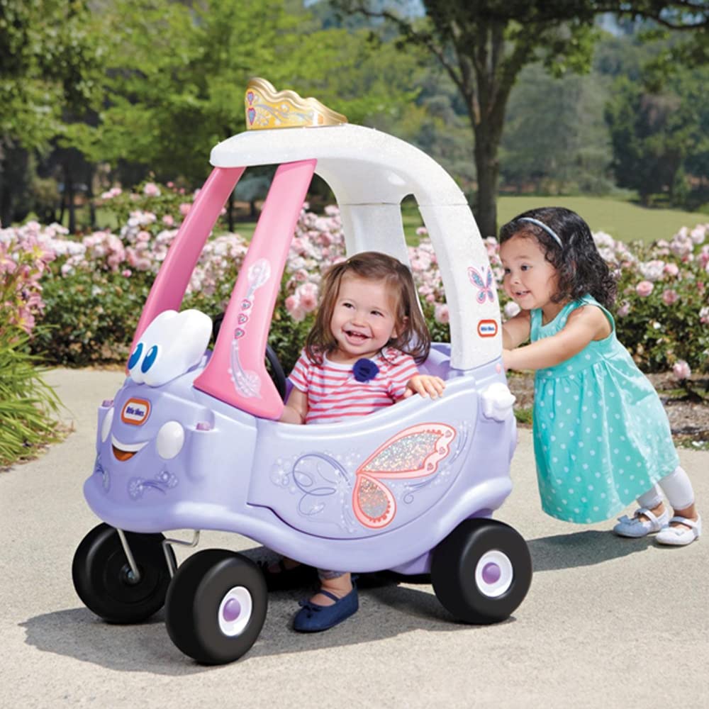 Little Tikes 173165E3 Fairy Cozy Coupe Car-Ride-On With Real Working Horn, Clicking Ignition Switch, And Fuel Cap-Ages 18 Months To 5 Years, Purple