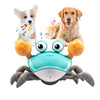 Dog Toys Escaping Crab Crawling Dog Toy With Music Control & Lights, Dancing Crab Dog Toy Obstacle Avoidance Interactive Fun Toys For Puppy/Small/Medium Dogs (Green)