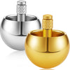 2 Pieces Metal Spinning Top Metal Flip Over Top Aluminum Top Spinner Top Physics Toy Gyroscope Stainless Steel Top Educational Toys for Girls Boys and mature-themed