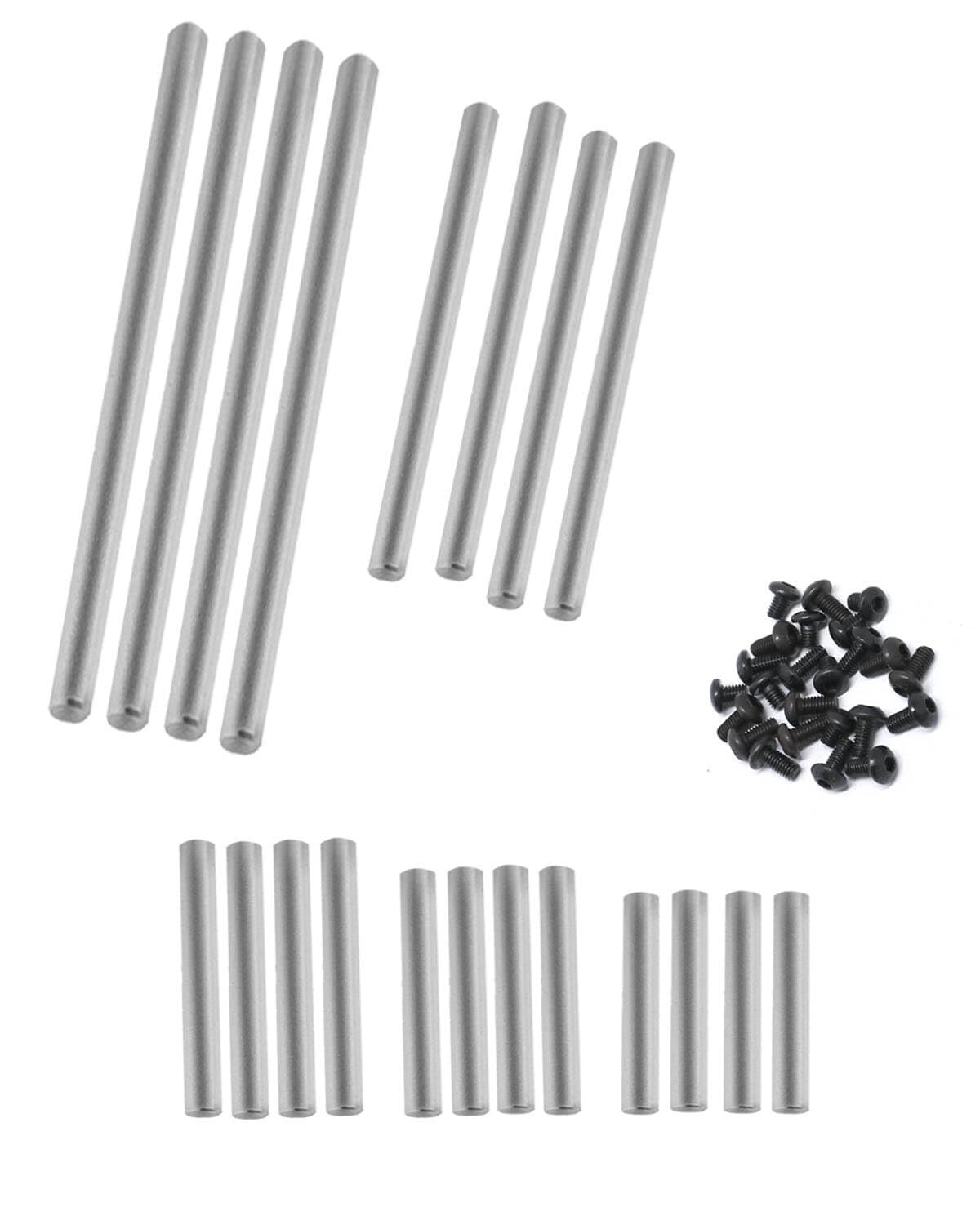 RCMYou RC Upgrades Part 8940X Suspension Pin Set,Complete (Hardened Steel),Includes:(4) 4x85mm (4) 4x46.5mm (4) 4x28mm (4) 4x26m