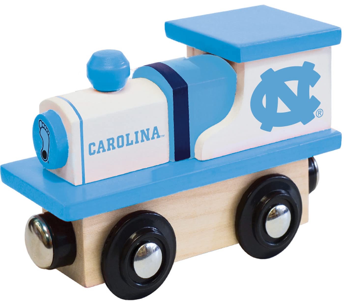 Masterpieces Ncaa North Carolina Tar Heels Real Wood Toy Train Engine