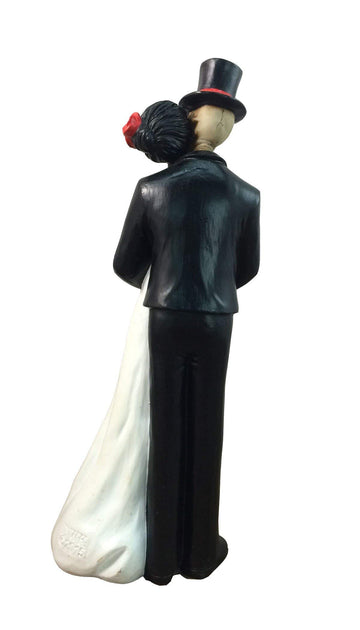 Dwk 8' Till Death Day Of The Dead Dia De Los Muertos Skeleton Couple Decorative Figurine Bride And Groom Mini Statue Wedding Cake Topper