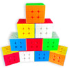 CFMOUR 10 Pack 3x3 Speed Cube Set - Moyu Meilong 3C Stickerless Magic Cubes Bundle 3x3x3- Fast Turning Birthday Party Easter Valentines Day Gifts Puzzle Game Brain Toy for Kids and mature-themed