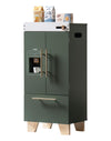 Robud Kids Play Kitchen - Vintage Green Refrigerator For Kids Kitchen Playset With Accessories - Pretend Toddlers' Kitchen Toy F
