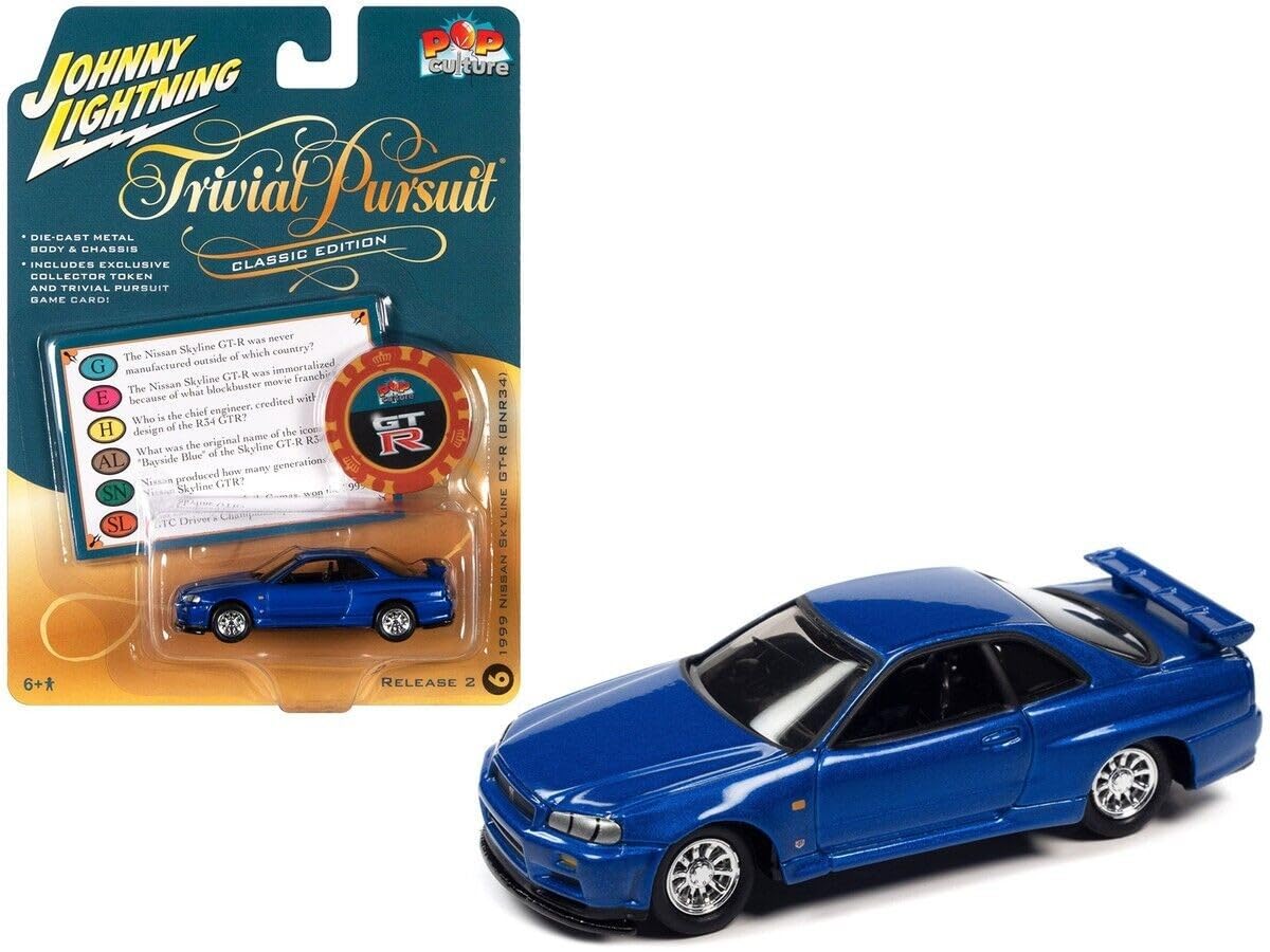 Johnny Lightning Jlpc007 Pop Culture 1999 Car Skyline Gt-R Trivial Pursuit
