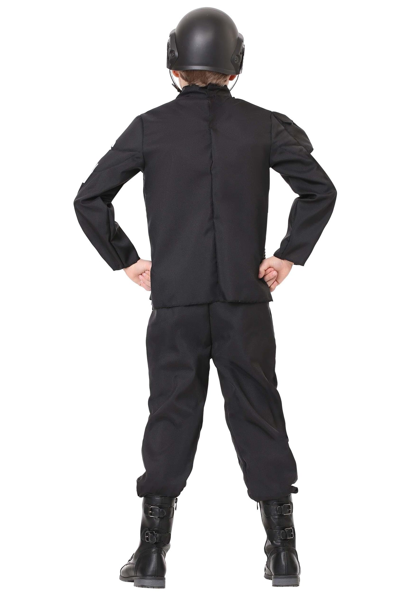 Fun Costumes Kids Swat Commander Costume Swat Team Costume For Boys, Black, X-Small