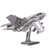 Piececool 3D Metal Puzzle For Adults, Tornado Fighter Jet Military Airplane Models Kits To Build For Teens Men Hobbies Toys Diy Brain Teaser Puzzles, Great Birthday Gifts, 83 Pcs