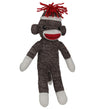 Plushland Adorable Sock Monkey 8 Inches Tall - Soft Realistic Plush Knitted Stuffed Animal Toy Gift - For Kids, Babies, Teens, Girls And Boys (Brown Poseable)