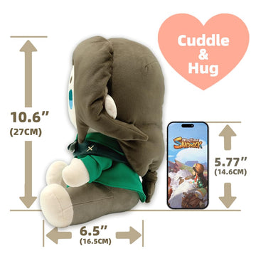 Pathea My Time at Sandrock Fang Plush Toy 10.6” Tall Cotton Fang01 Official Merchandise