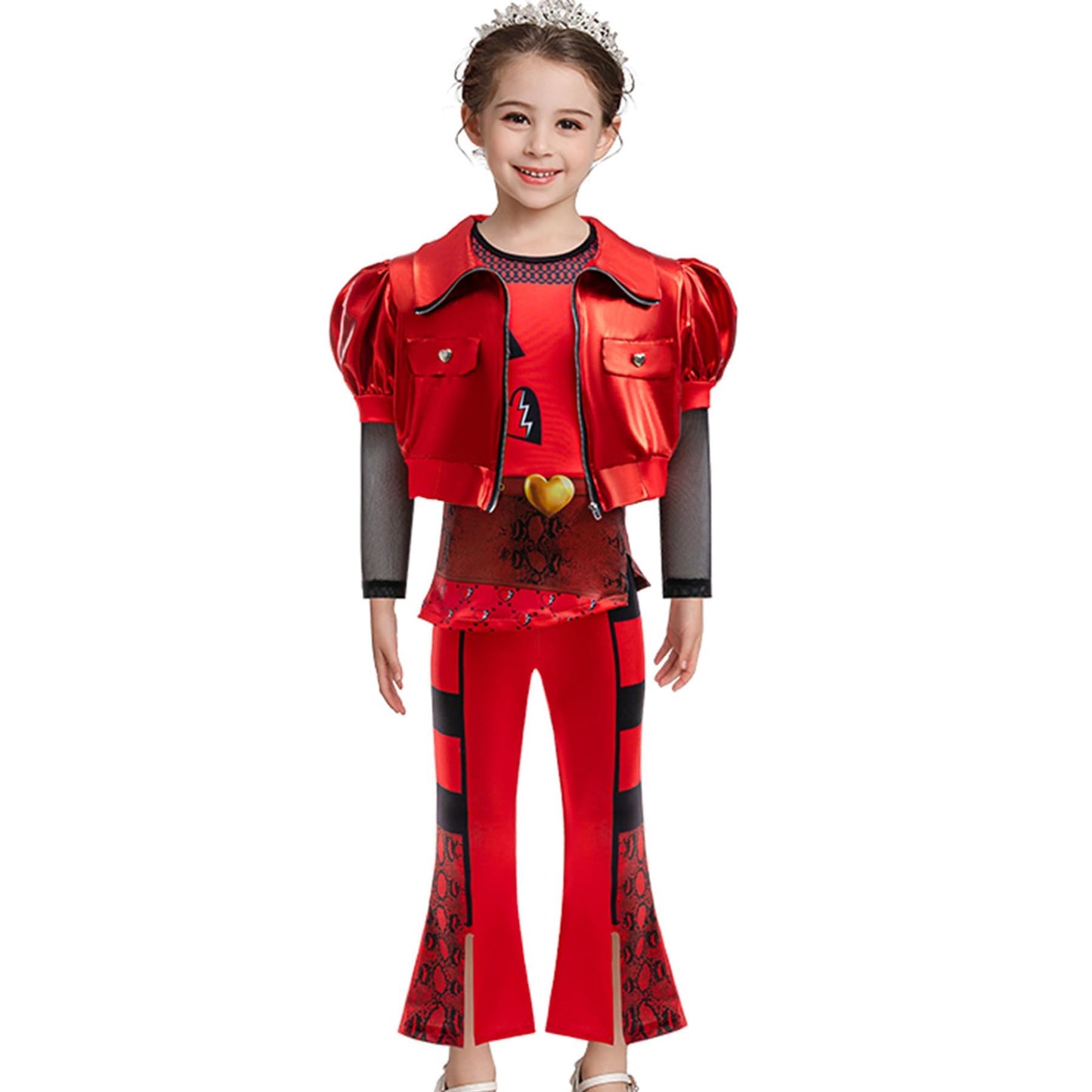 Lgandpg Red Costume Kid, Rise Of Red Costume Girls Halloween Dress Up 3Pcs Set