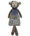 Mikee Fluffie Monkey Stuffed Animals For Girls,15.7'' Girl Monkey Plush With Skirt,Cute Stuffed Animal For Girls As Birthday, Ea