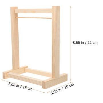 Kisangel 1Pc Doll Clothes Rack Miniature Garment Rack Doll Clothes Accessories For Dollhouse Supplies (20Cm)
