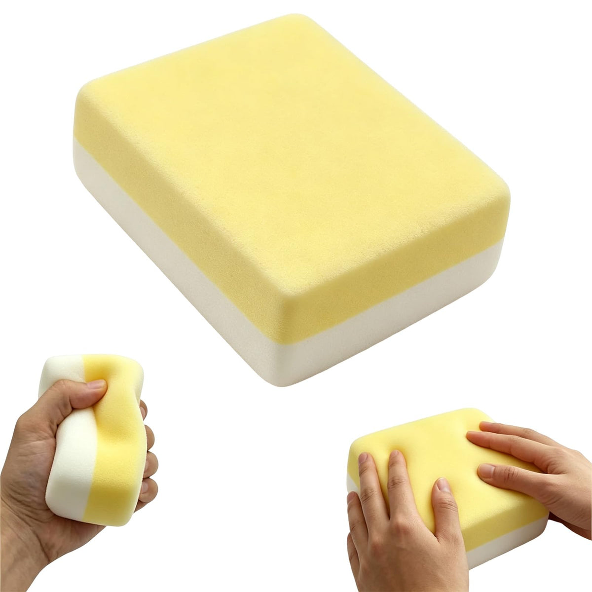 Taba Squishy, Soft Stress Toy, Yellow and White Milk Cake Design, Taba Squishy Toy, Handheld Sensory Fidget Toy for Relaxation,