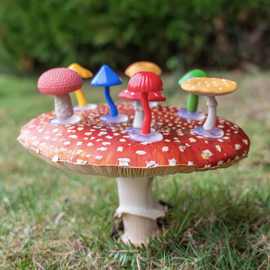 Accoutrements A Collection Of Set Of Eight Soft Vinyl Mini Magical Mushrooms