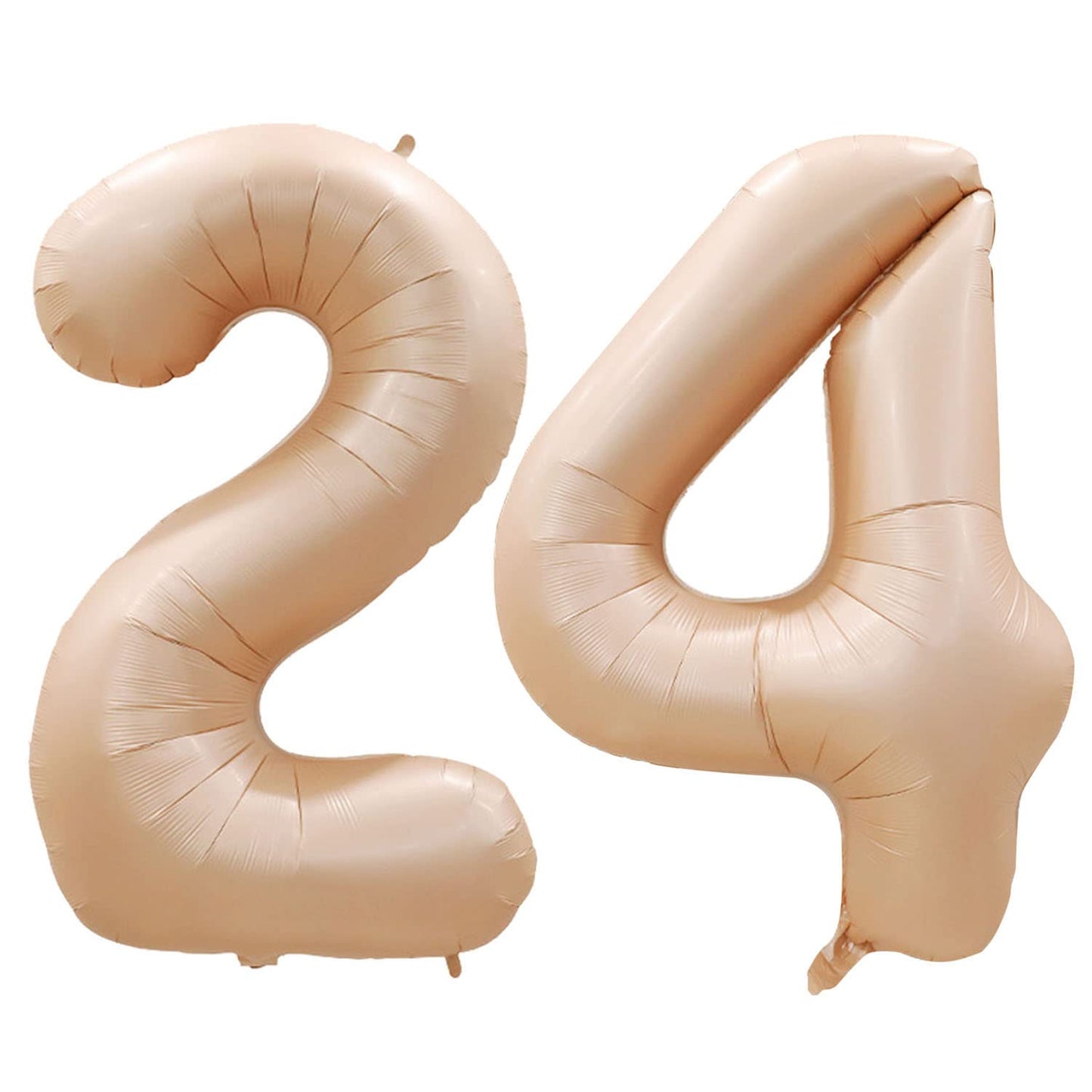 Goer Number 24 Balloons For 24Th Birthday Party Decorations,42 Inch Jumbo Foil Helium 42 Balloons For 42Nd Birthday Party Decoration (Caramel)
