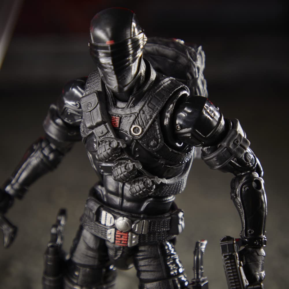 G.I. Joe Snake Eyes Action Figure 6-Inch Scale, Multicolor, Model E8490, Premium Collectible Toy with Accessories