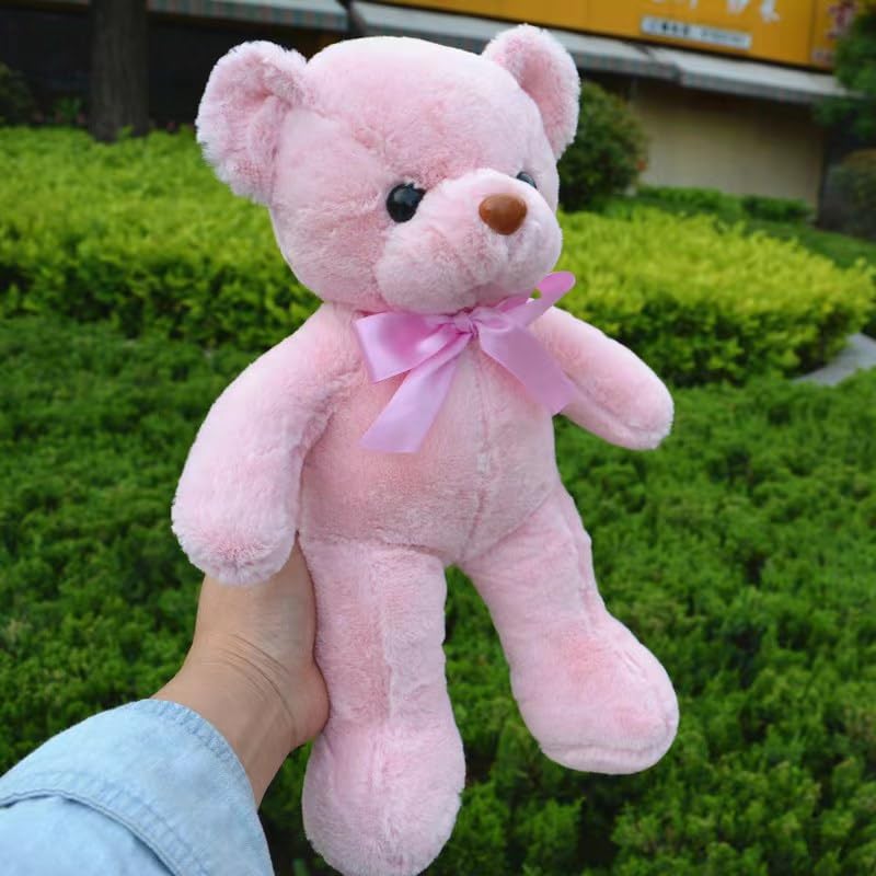 Hgplvxj 13.5 Pink Teddy Bear Plush Toy - Cute Stuffed Animal Gift for Kids & Girlfriend - Perfect for Birthdays, Christmas, Valentine's Day