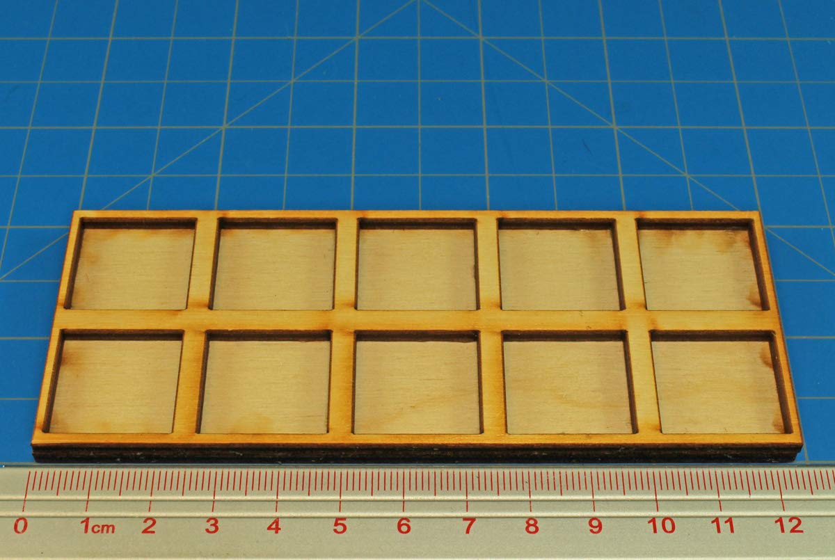 Litko Formation Trays | Compatible With Oathmark | Infantry | Rank & File | Skirmish (20Mm Square Bases, 5X2)