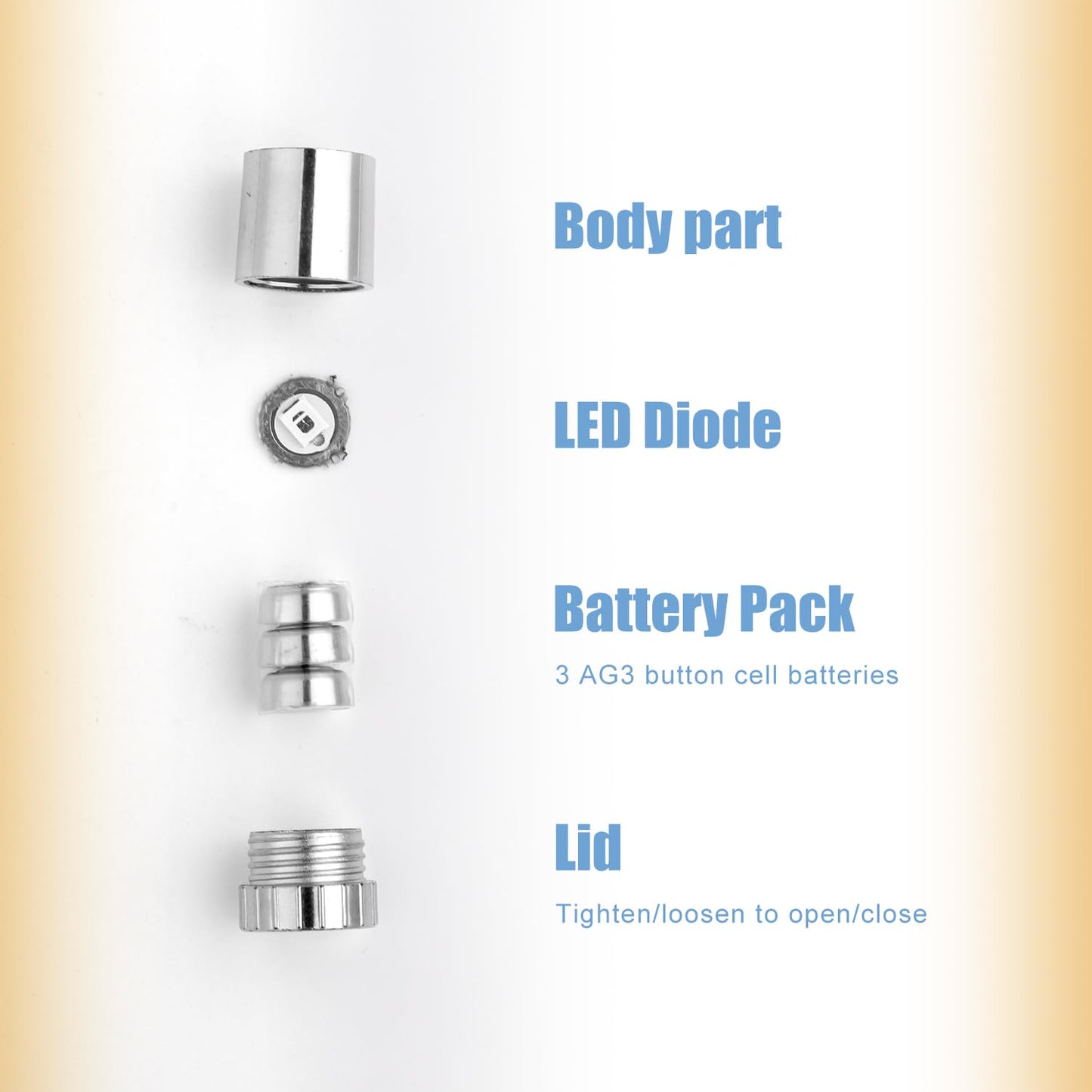 BTFO 10pcs LED Mini Lights, Small Led Lights for Dollhouse Silver Plastic Battery Included Doll House Electric Lights for Paper