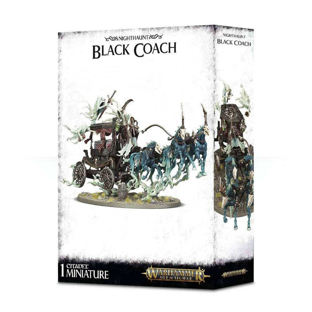 Games Workshop Warhammer AoS Nighthaunt Black Coach - Black, Model 99120207057, Coach Material