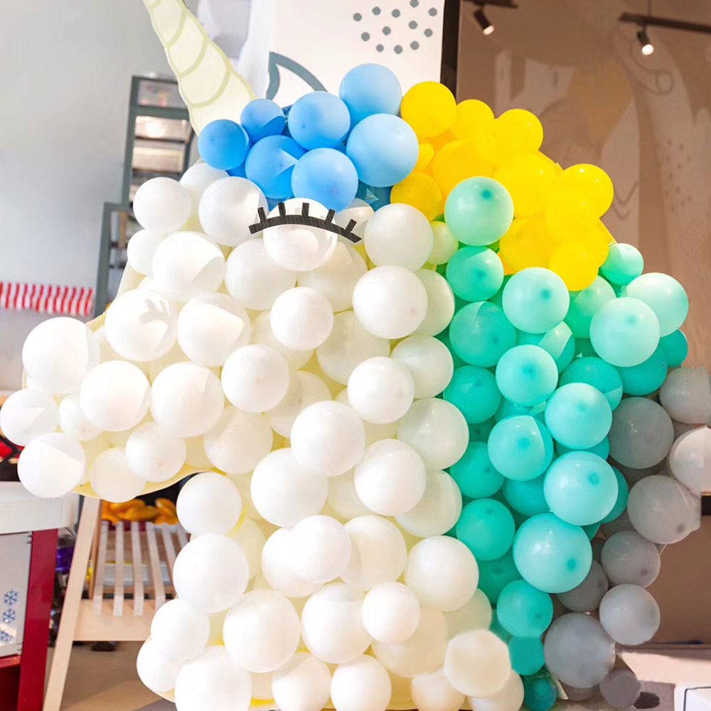 Kalor 5 Inch White Balloons,100 Pcs Matte Latex Balloons, White Party Balloons For Garland Arch,Happy Birthday Party, Baby Shower Decorations, Wedding Decorations