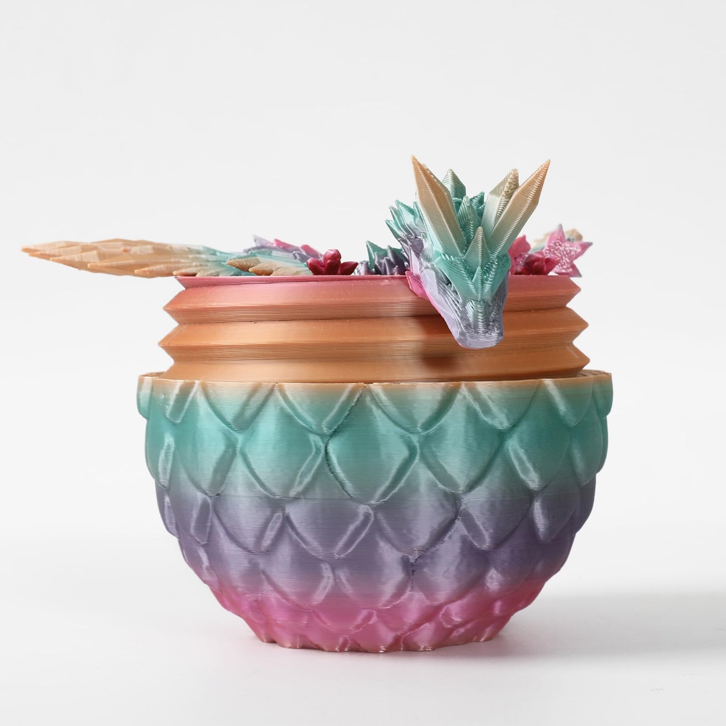 Dragon Egg 3D Printed Dragon Egg Articulated Dragon Crystal Dragon With Dragon Egg Fidget Dragon Egg Toy Executive Desk Toys Adu