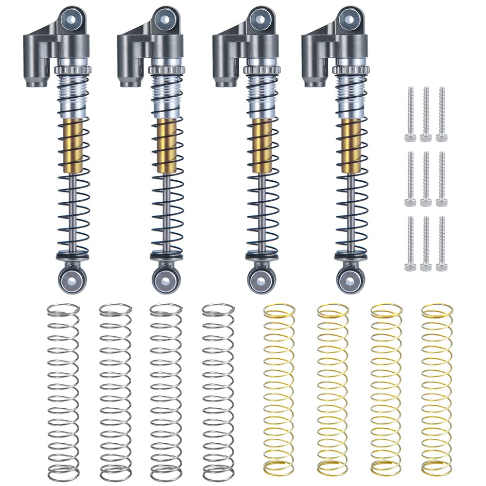 RCLIONS RC Shocks 48mm Adjustable Absorber Damper for 1:24th Axial SCX24 AXI90081 Deadbolt AXI00001 AXI00002 JLU CRC RC Crawler