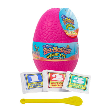 Sea-Monkeys Egg Instant Life - Worlds Only Instant Pets - Assorted Colors - Ages 6+ (Pack of 1)