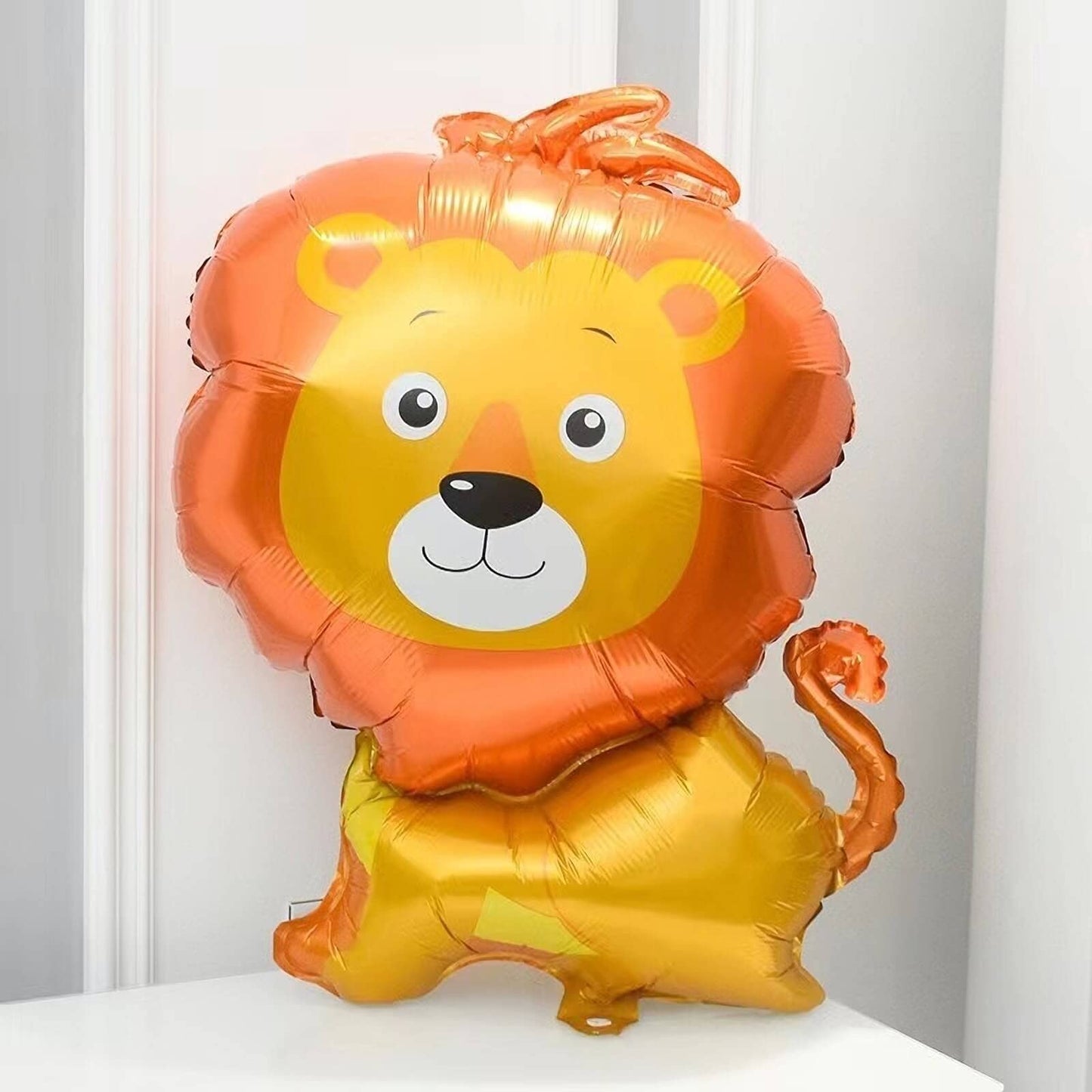 Giant Lion Balloons 33 Inch Lion Shaped Balloons Woodland Lion Balloons For Jungle Safari Themed Backdrop Kids Birthday Party De
