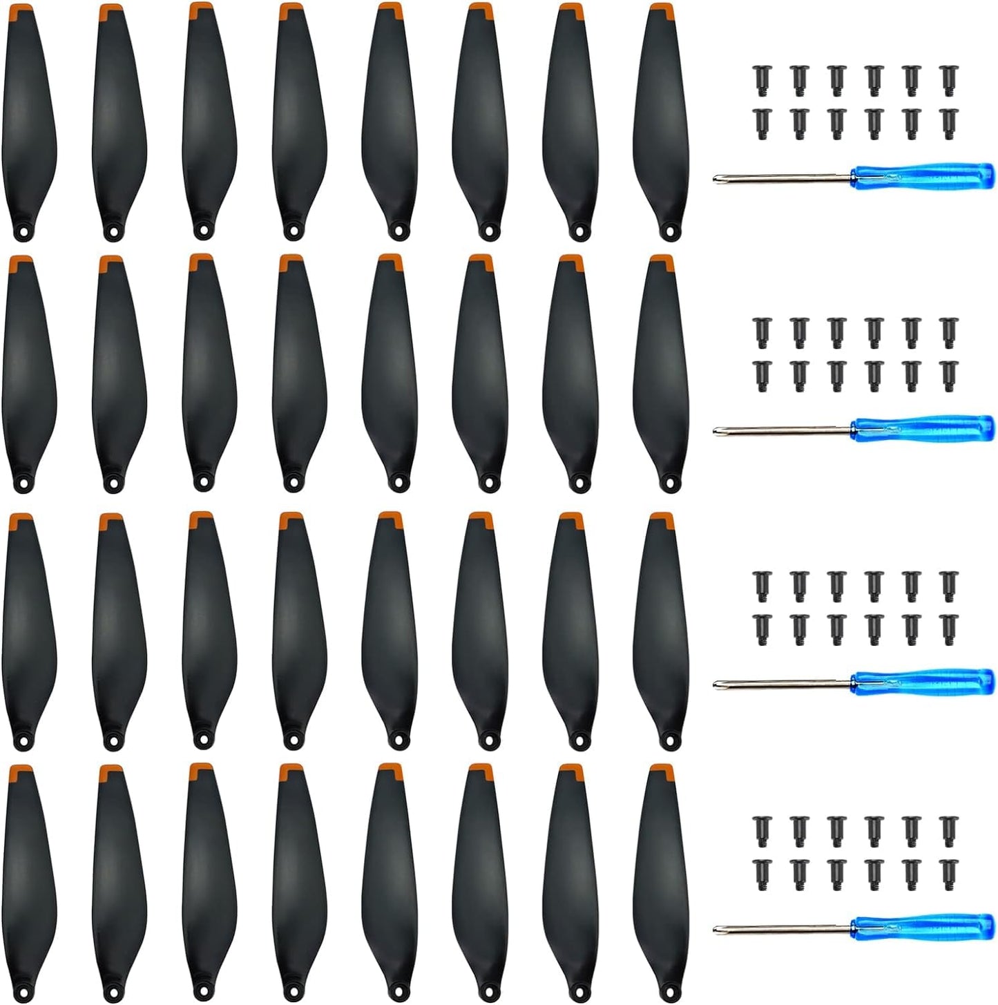 32Pcs Propellers for DJI Mini 3 Replacement Prop Blades Low Noise Accessories for DJI Mini 3 Drone Accessories Exclusive Screws