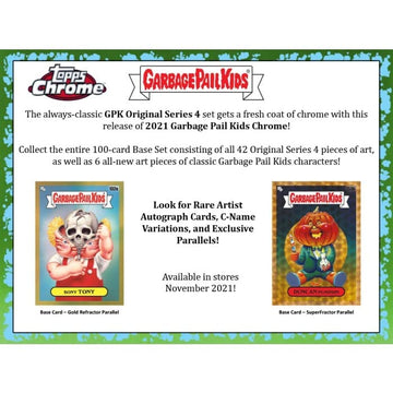 Topps Heritage Garbage Pail Kids 2021 Blaster Box - Collectible Trading Cards