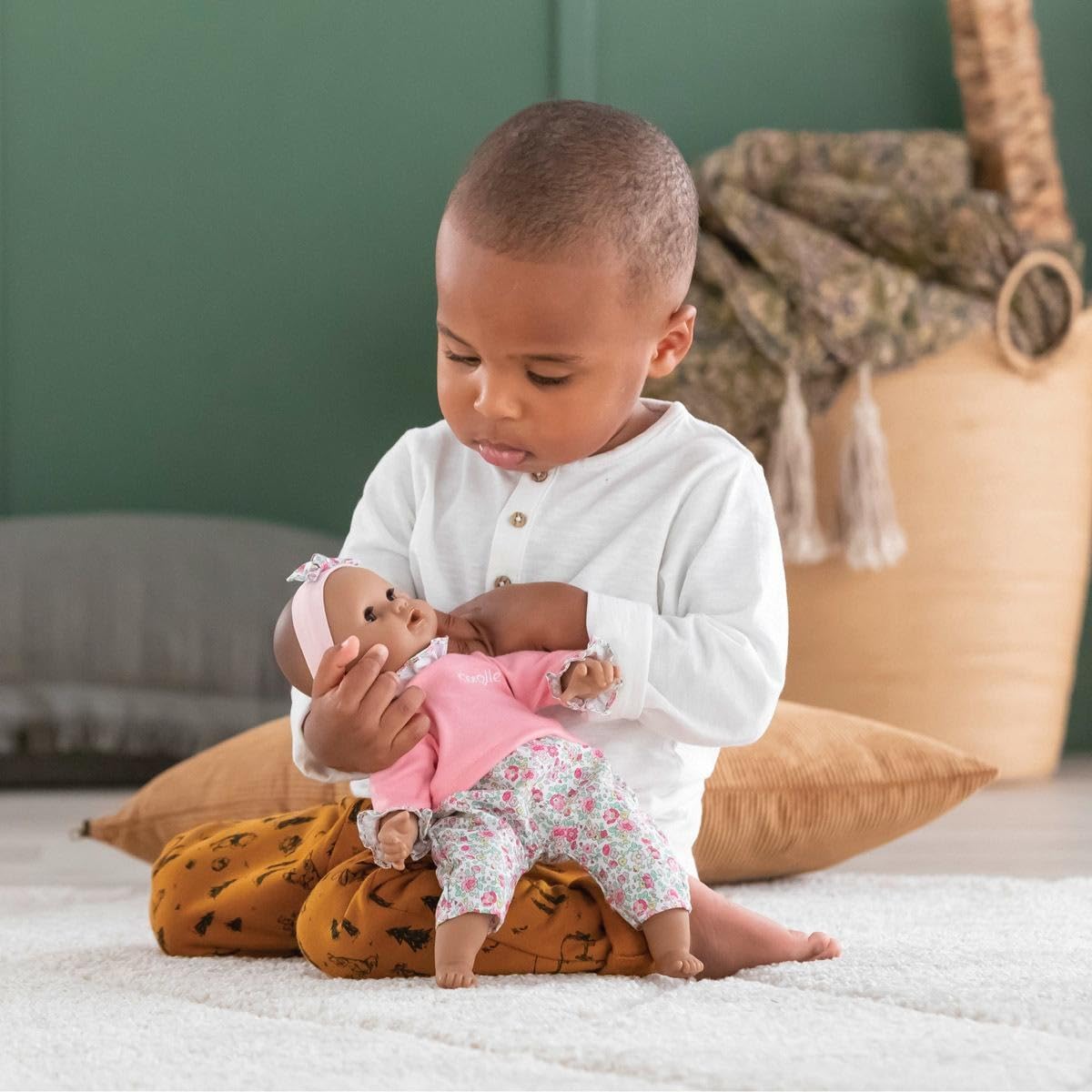 Corolle Bébé Calin Maria Baby Doll - 12' Soft-Body With Sleeping Eyes That Open And Close, Vanilla-Scented - Mon Premier Poupon Collection For Kids Ages 18 Months And Up