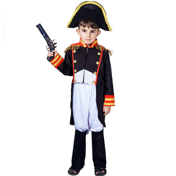 Kalcykizz Boy'S Napoleon Costume Navy Red Yellow (13-14Y)