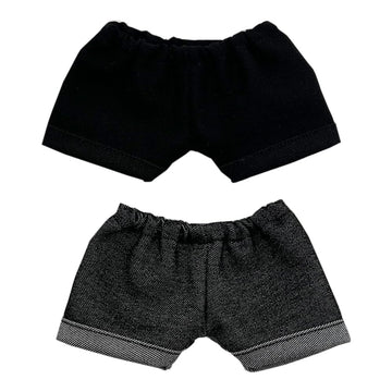 Niannyyhouse 10Cm 15Cm 20Cm Plush Doll Clothes Solid Pants Flip Over Jeans Soft Stuffed Plush Toy Dress Up Accessories (B1, 15Cm