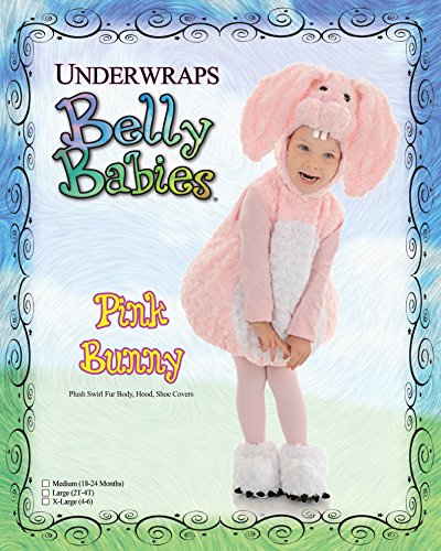 Toddler'S Cute Pink Bunny Rabit Costume For Halloween And Dress Up - Pink Bunny Belly Babies