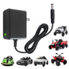 Hnndlra 12V Battery Charger for Kids Ride On Cars - Universal Black Charger for Wrangler SUV, Kid Trax, Dynacraft Toy Vehicles