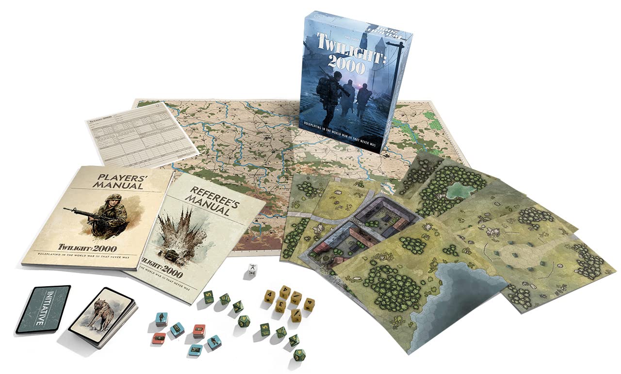 Free League Publishing Twilight: 2000 Rpg Core Boxed Set, Alternate History Roleplaying Game, Adults, Teens Ages 16+