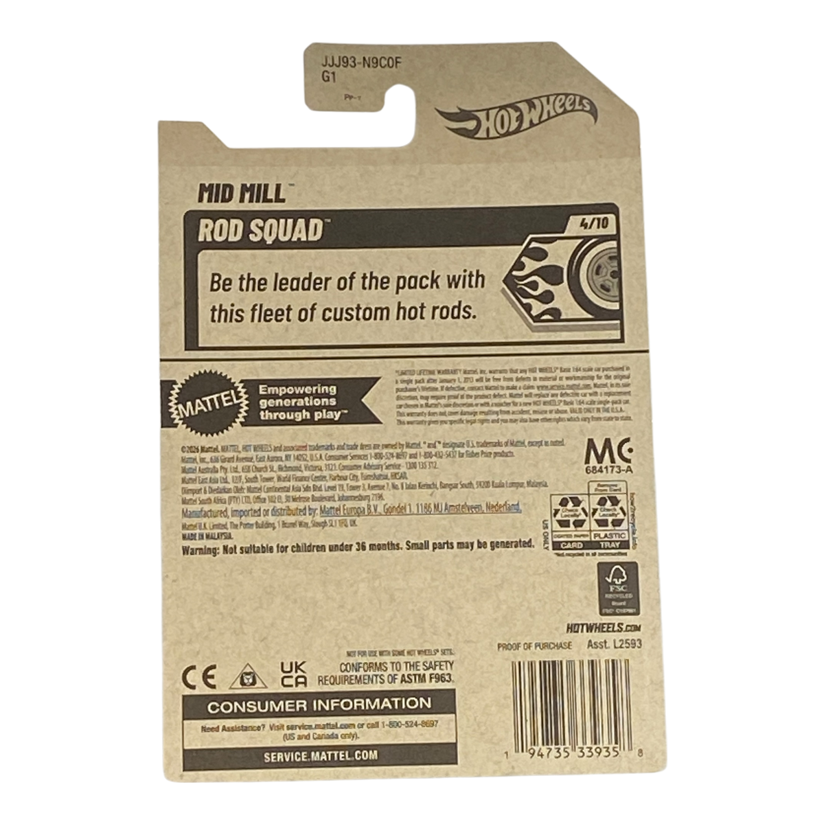 Hot Wheels Mid Mill | Rod Squad Series 4/10