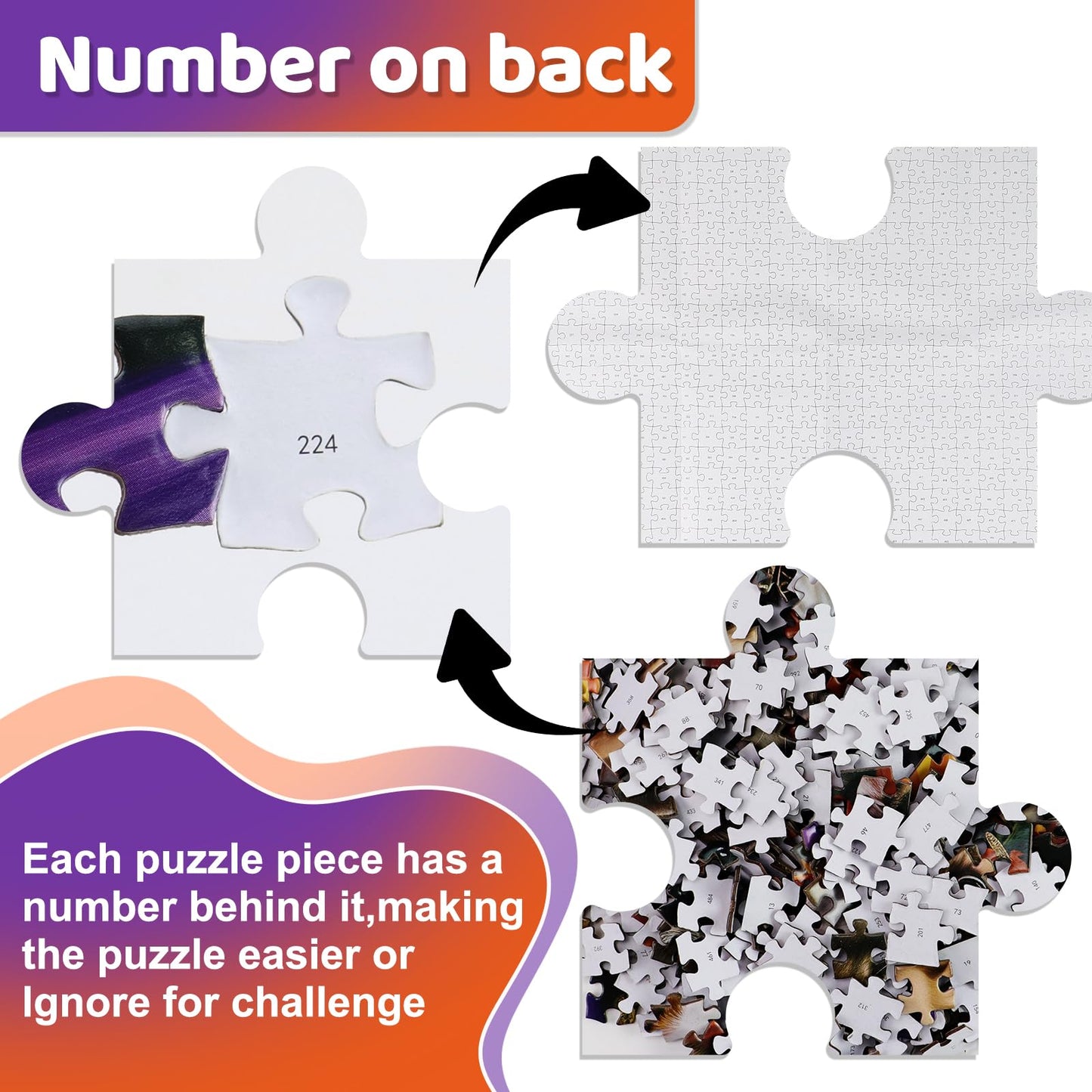 Motiloo 500 Piece Halloween Pet Jigsaw Puzzle Set For Adults - Cute Dogs And Cats Gathered For Carnival Night Group Photo - Perfect Halloween Decor
