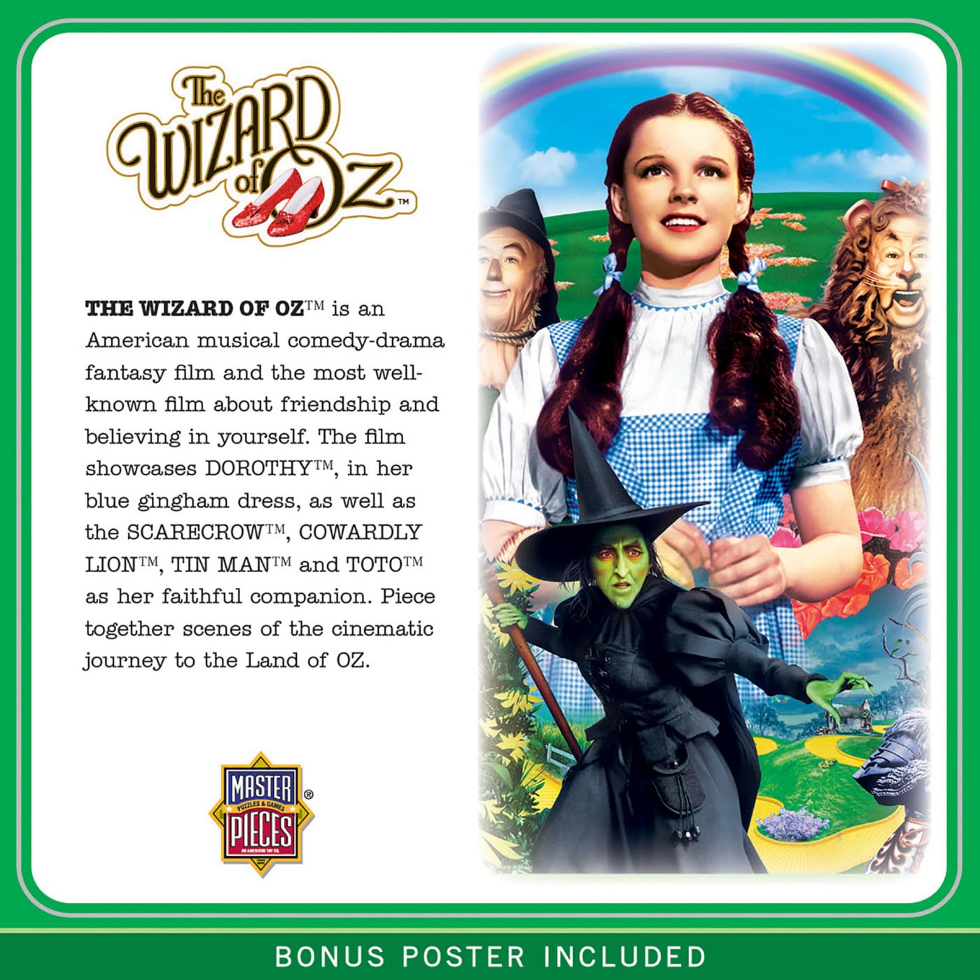 MasterPieces 1000 Piece Jigsaw Puzzle for Adults, Family, Or Youth - Wonderful Wizard of Oz - 19.25x26.75