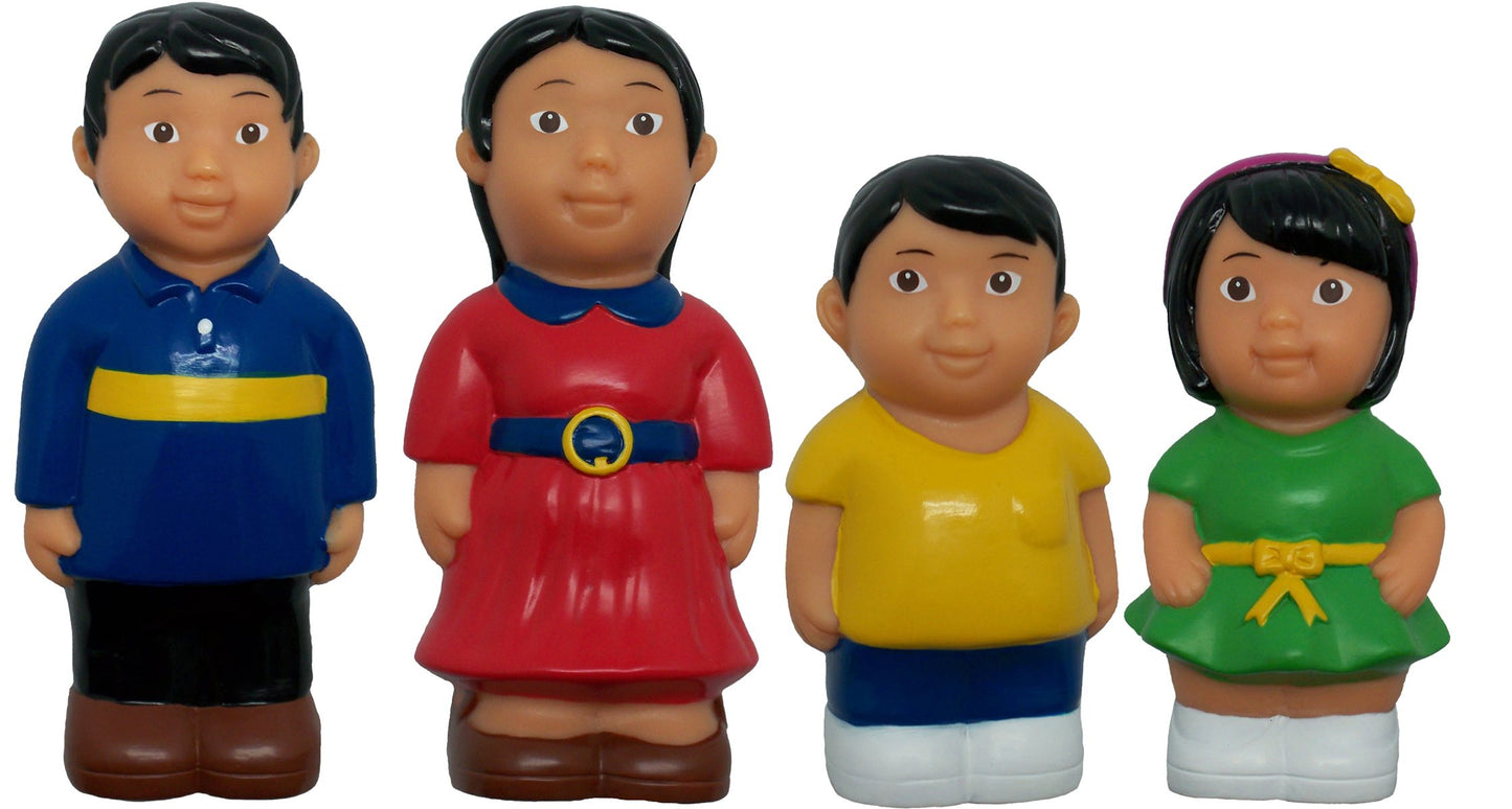 Get Ready Kids Multicultural Famly Figures Set Of 16, 5', Multi, 624