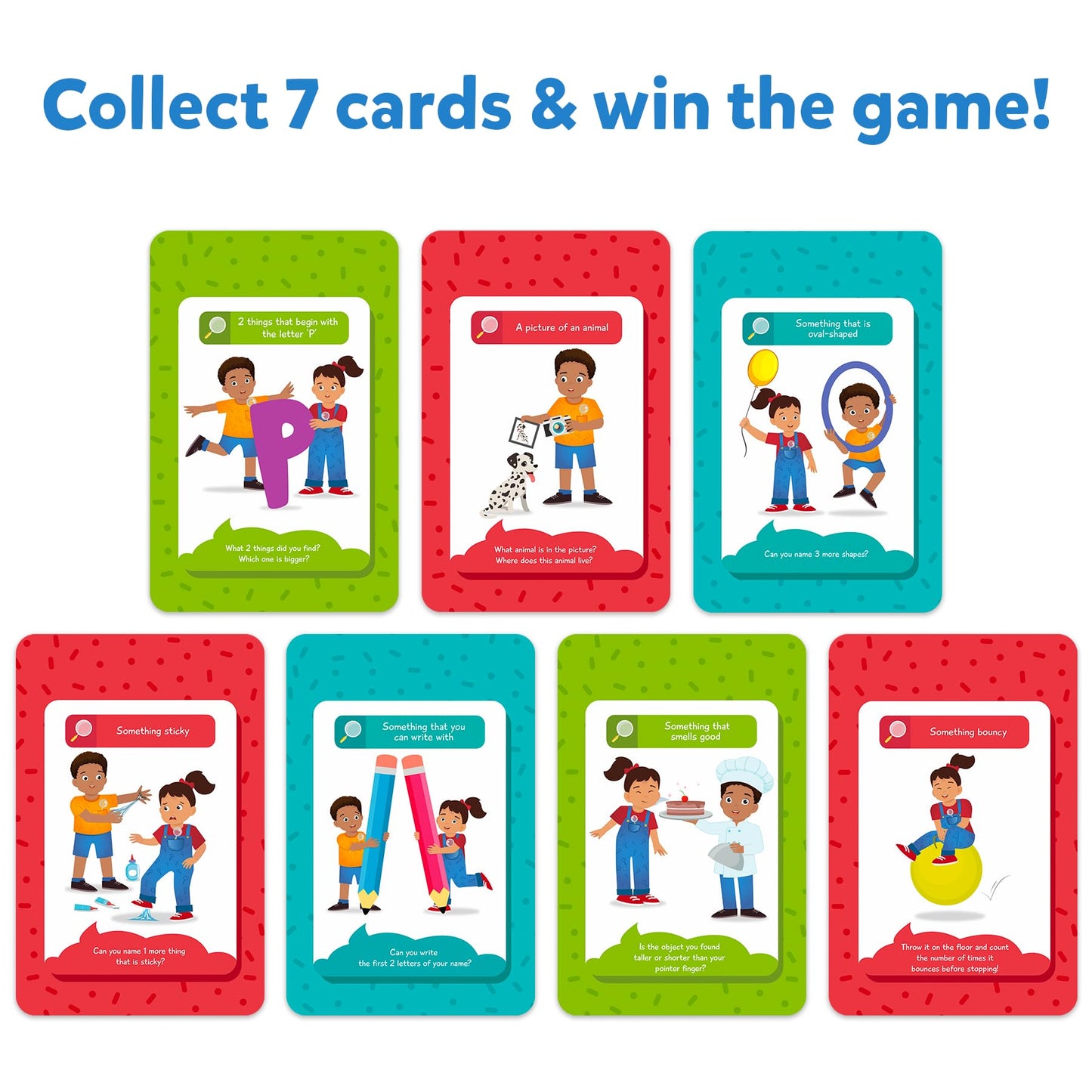 Skillmatics Indoor Scavenger Hunt Card Game - Educational Toy for Kids Ages 4-7, Multicolor, Model SKILL146FWI