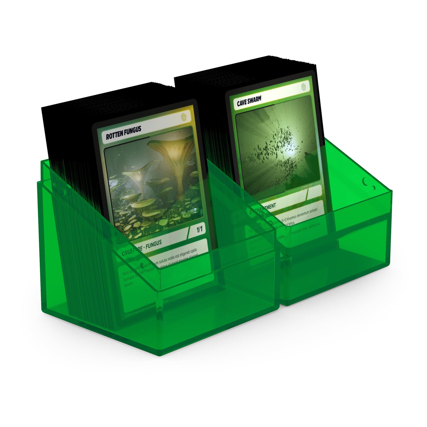 Ultimate Guard Boulder 100+ Clear, Deck Case For 100 Double-Sleeved Tcg Cards, Emerald, Secure & Durable Storage For Trading Car