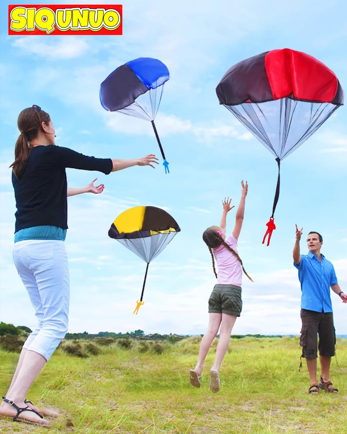 Parachute Toys For Kids, 6 Pack Tangle Free Outdoor Toys, Parachute Men For Kids, Small Toys For Kids Ages 4-8 9 10 11 12 Year O
