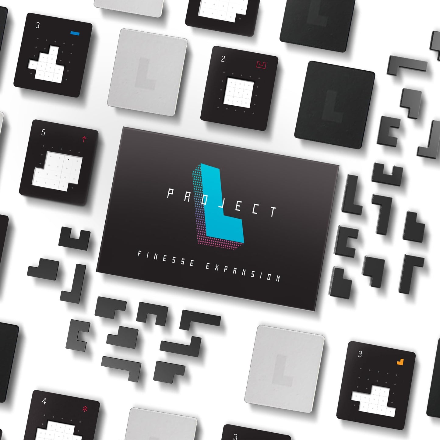 Boardcubator Project L: Ghost Piece Board Game Expansion - Bigger Puzzles, New Rewards, and Exciting Gameplay! Puzzle Strategy G