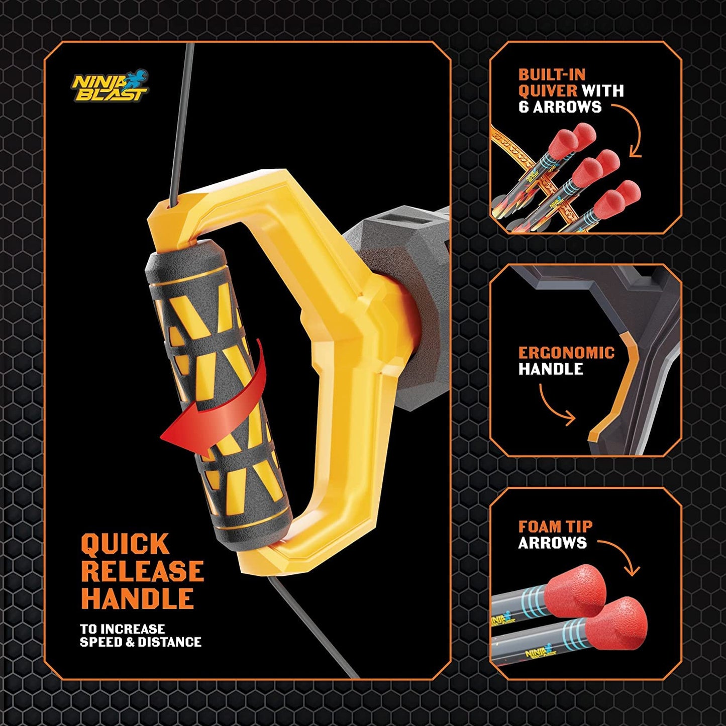 Kids Bow And Arrow Archery Set - Coolest Toys For Boys Age 6, 7, 8, 9, 10, 11 & 12 Year Old Boy Gifts - Cool Boy Toys Birthday Gift - Best Outdoor Kid Sports Play Toy