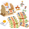 Shylizard Montessori Learning And Educational Toys Gifts For Kids 3 4 5 Years, Wooden Reading Blocks Toys, Learning Activities F