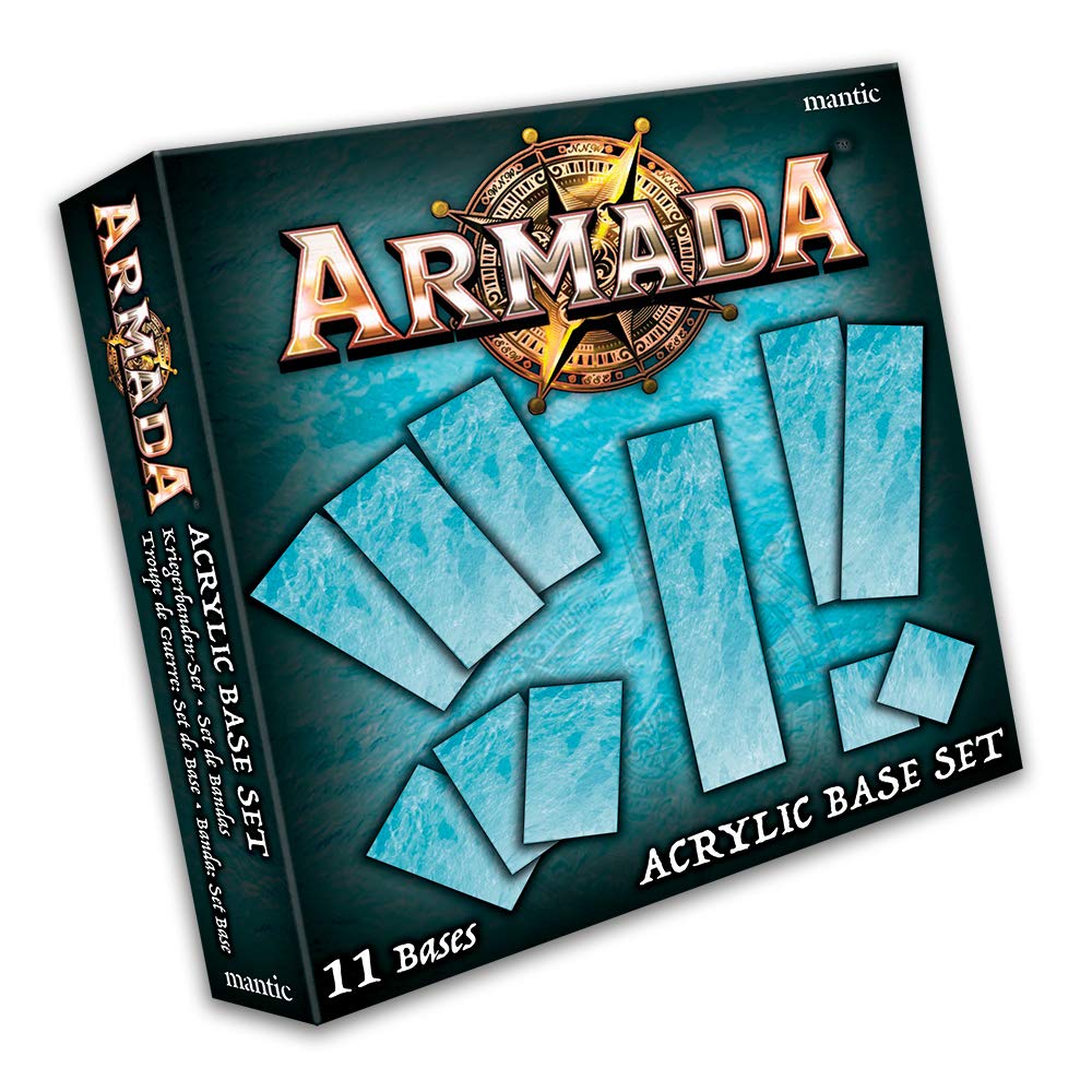 Mantic Games Mgarm104 11 X Armada Acrylic Bases, Blue